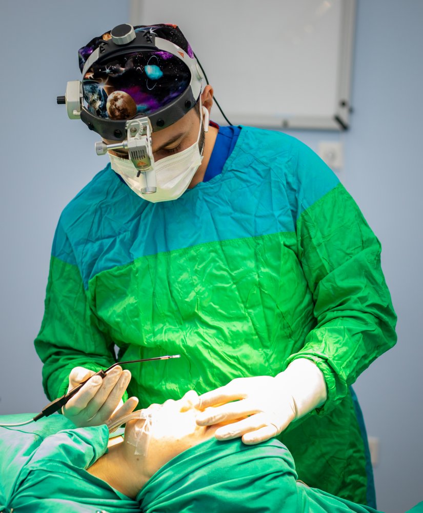 Konxa (Burun əti) kiçildilməsində radiofrekans üsulu 1